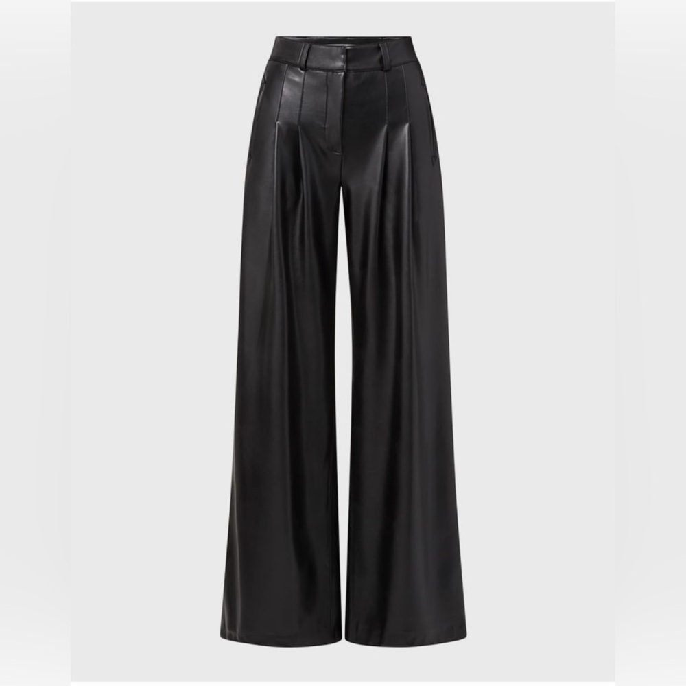 Veronica Beard
Rennert Wide-Leg Vegan Leather 
NWT
Inseam 29
Waist 33/34